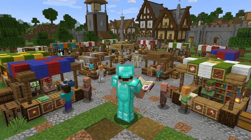 Minecraft player marketplace with safety tips for trading