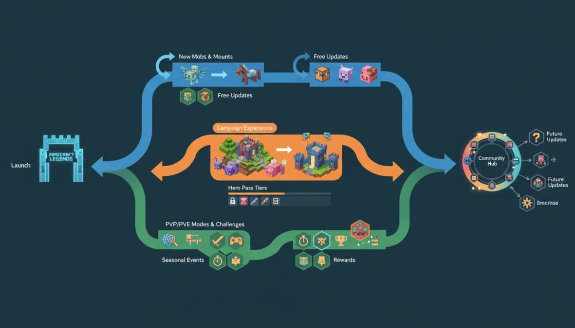 Minecraft Legends Post-Launch Content Roadmap Explained