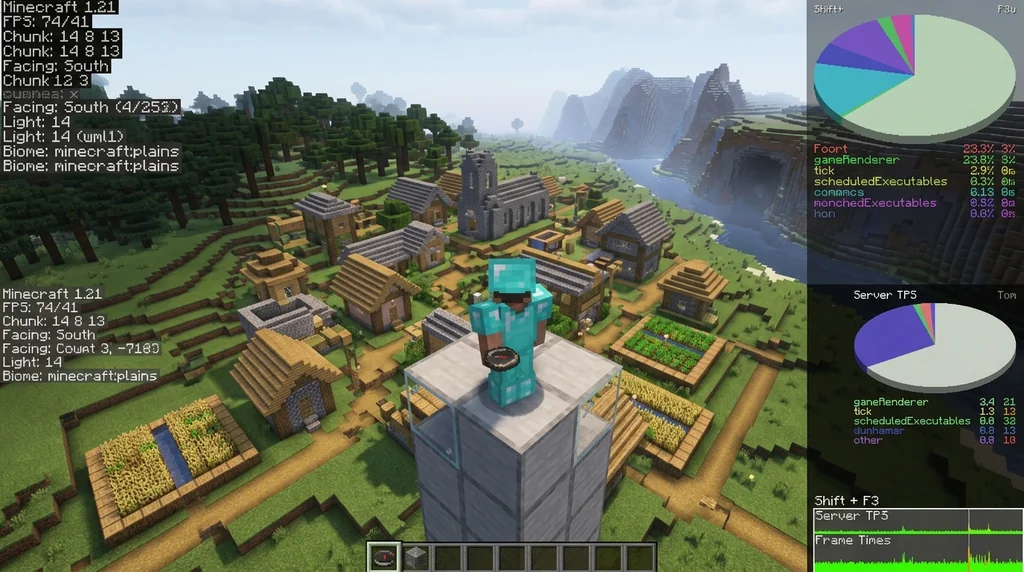 10 F3 Debug Screen Shortcuts Every Minecraft Player Should Know supporting Minecraft scene 1