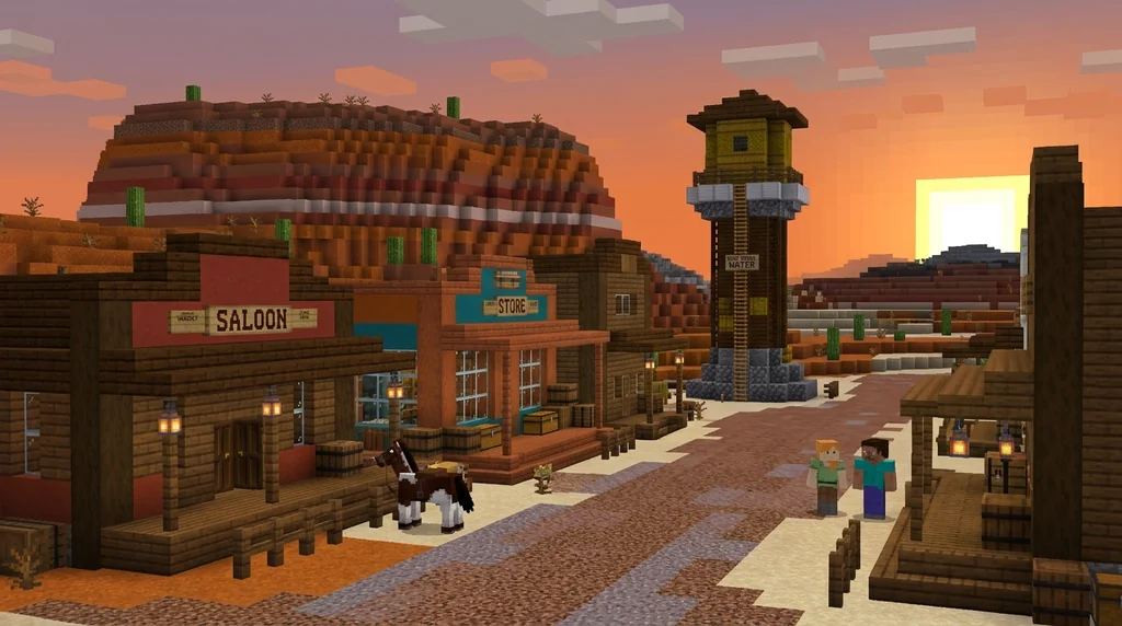 7 Best Wild West Block Palettes for Minecraft Builds (2026) supporting Minecraft scene 1