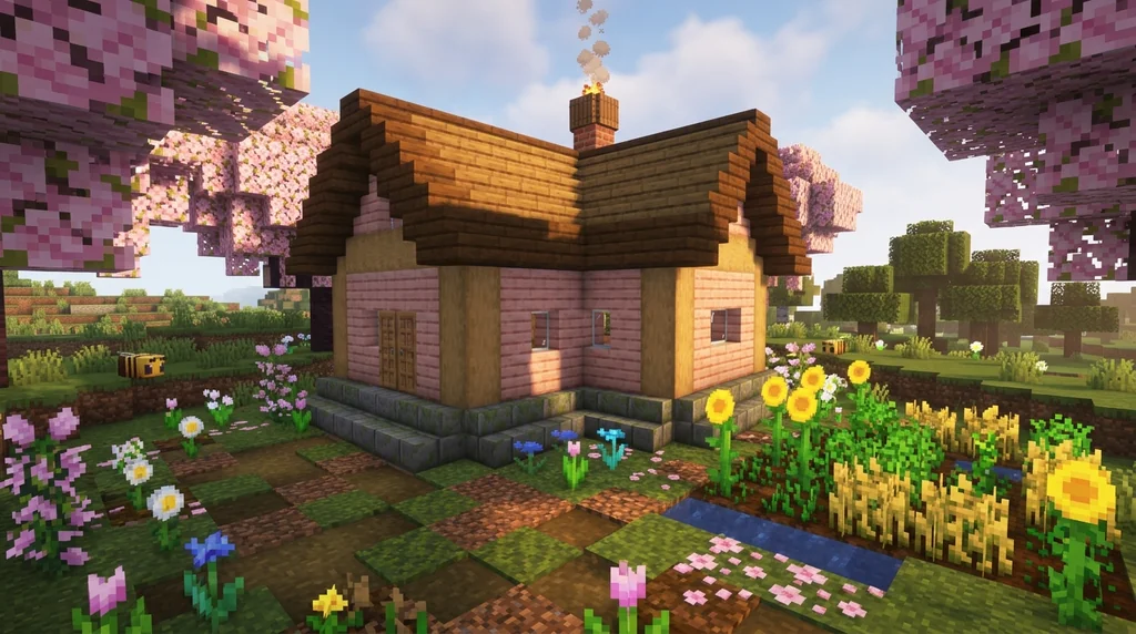 Top 7 Aesthetic Cottagecore Block Palettes for Minecraft 2026 supporting Minecraft scene 1