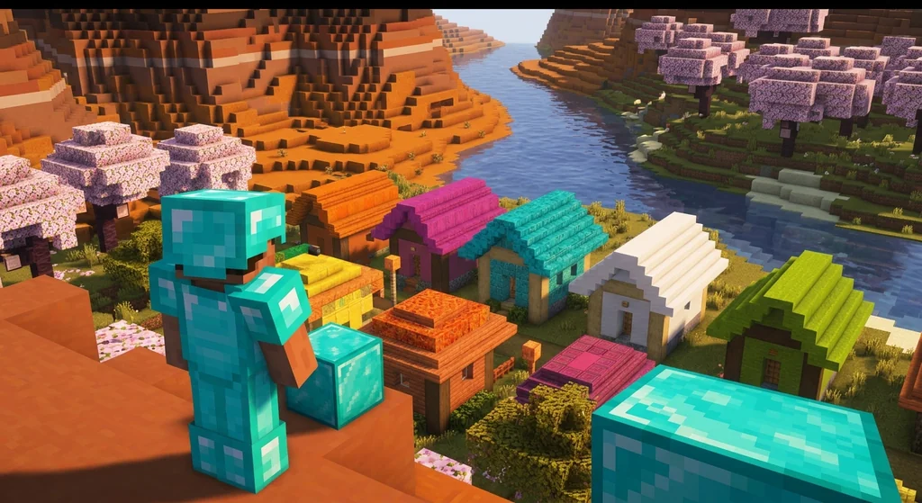 7 Best Terracotta Block Palettes for Colorful Minecraft Builds (2026) supporting Minecraft scene 1