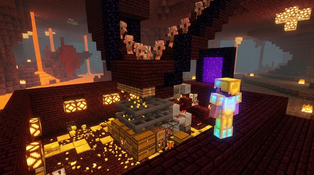 How to Build a Minecraft MMORPG Gold Farm for 2026 Servers supporting Minecraft scene 1