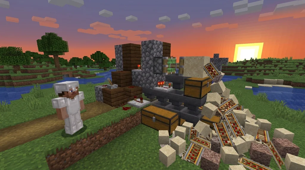 Historical Duplication Glitches in Minecraft Java Edition supporting Minecraft scene 1