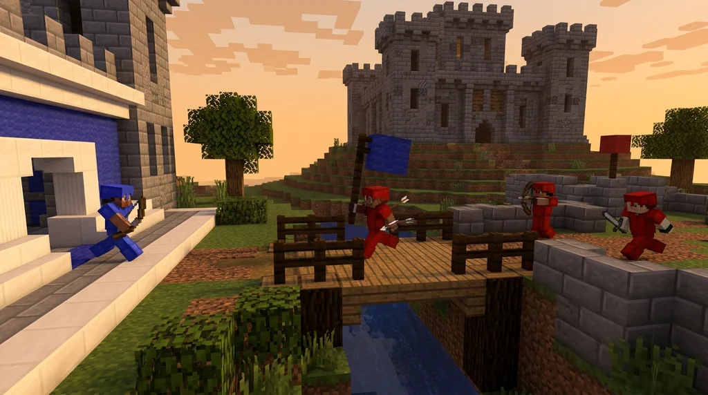 How Gems Work in Minecraft Bedrock Capture the Flag supporting Minecraft scene 1