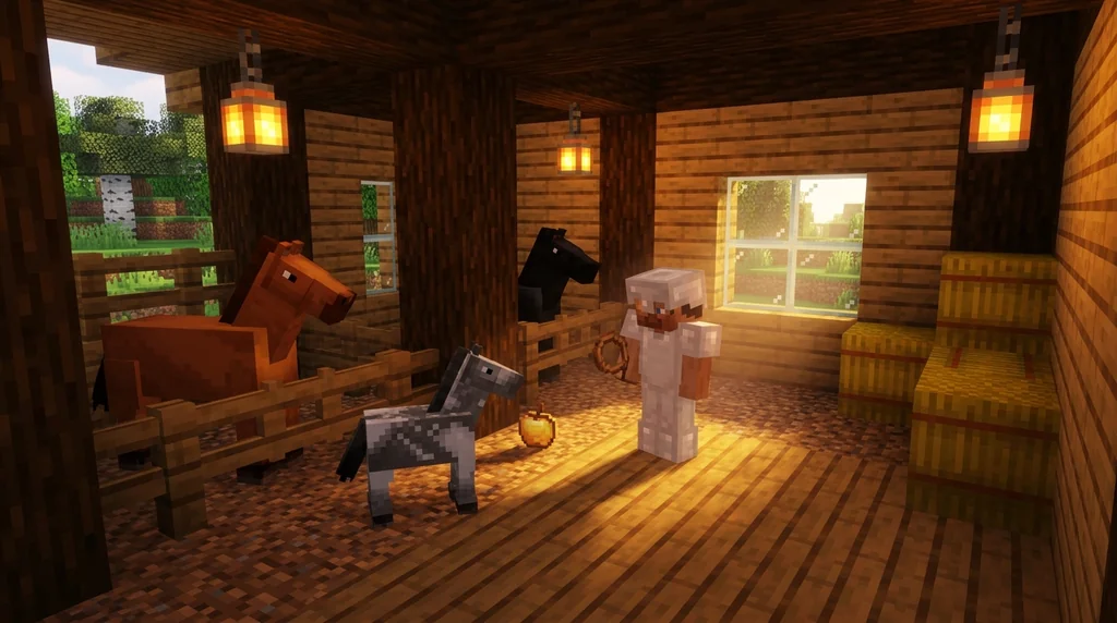 How to Breed Horses in Minecraft 2026: Speed, Color & Jump Guide supporting Minecraft scene 1