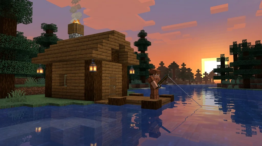 How to Build a Cozy Fishing Hut in Minecraft: Step-by-Step Guide supporting Minecraft scene 1