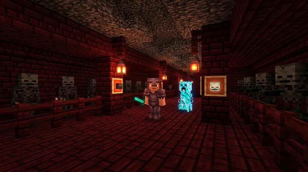 How to Build a Wither Skeleton Head Farm in Minecraft 2026 supporting Minecraft scene 1