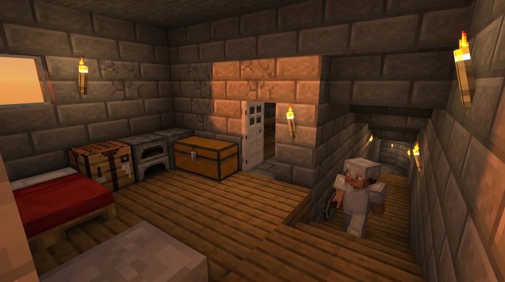 How to Build a Safe House in Hardcore Minecraft (2026 Guide) supporting Minecraft scene 1