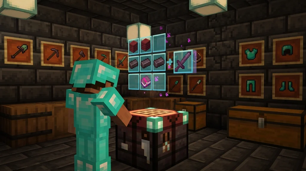 How to Craft Custom Items on Minecraft Servers in 2026: Recipe Guide supporting Minecraft scene 1