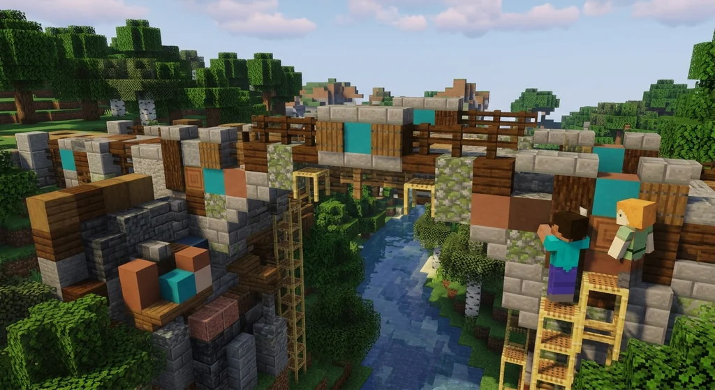 How to Create Your Own Block Palettes in Minecraft (2026) supporting Minecraft scene 1