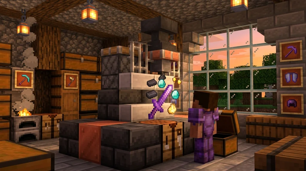 How to Dismantle Custom Items for Crafting Materials on Minecraft Servers (2026) supporting Minecraft scene 1