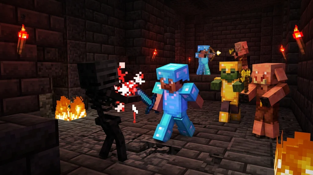 How to Install Combat Mods for Minecraft Java Edition supporting Minecraft scene 1