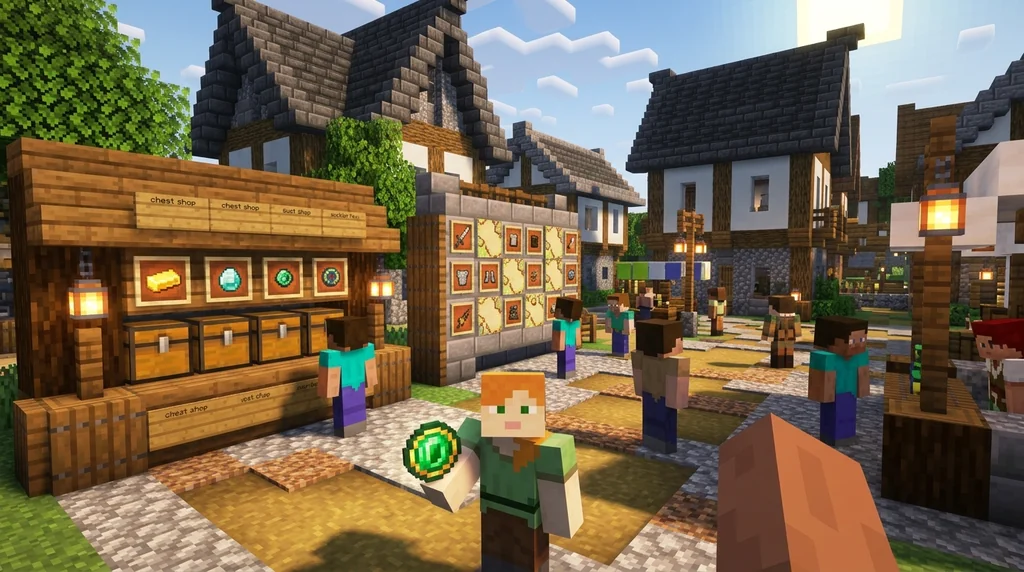 How to Set Up a Minecraft Economy Mod with Custom Currency (2026) supporting Minecraft scene 1