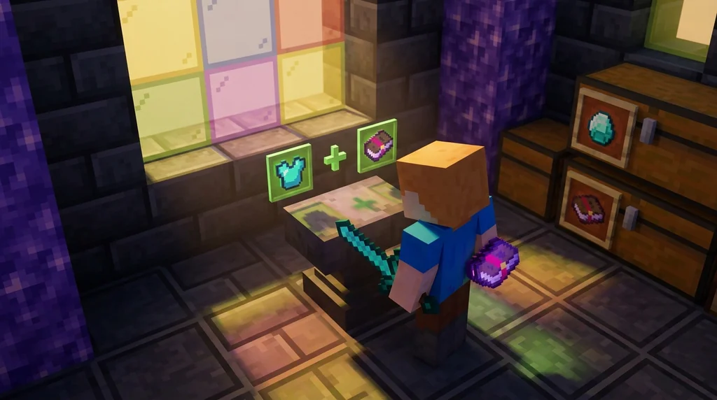 How to Transfer Enchantments Between Items on Minecraft Servers in 2026 supporting Minecraft scene 1
