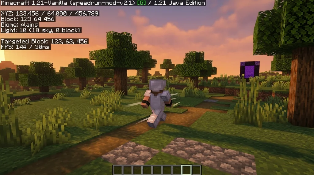 How to Use F3 Debug Screen for Faster Minecraft Speedruns (2026 Guide) supporting Minecraft scene 1