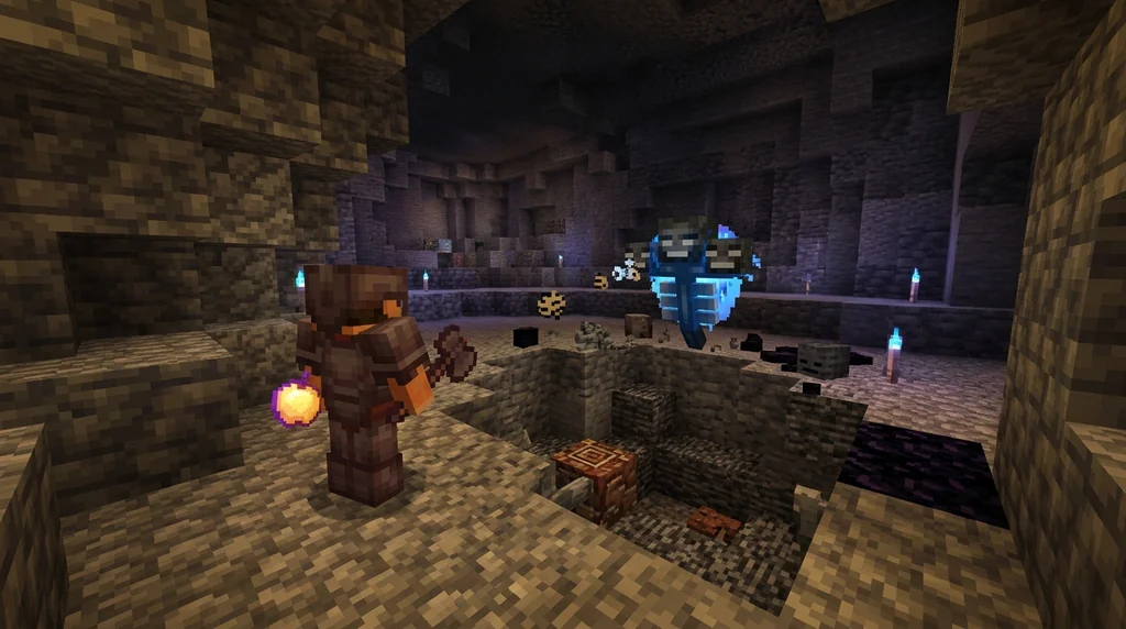 How to Use the Axe in Minecraft Boss Fights: Damage, Shield Breaking, and supporting Minecraft scene 1