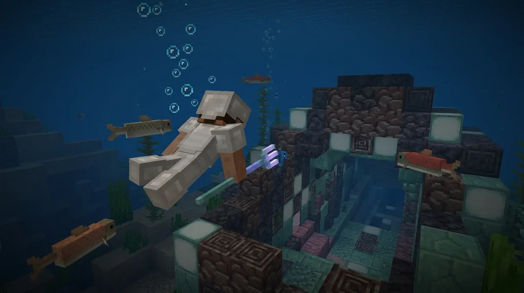 How to Use the Trident for Boss Hunting in Minecraft 2026 supporting Minecraft scene 1