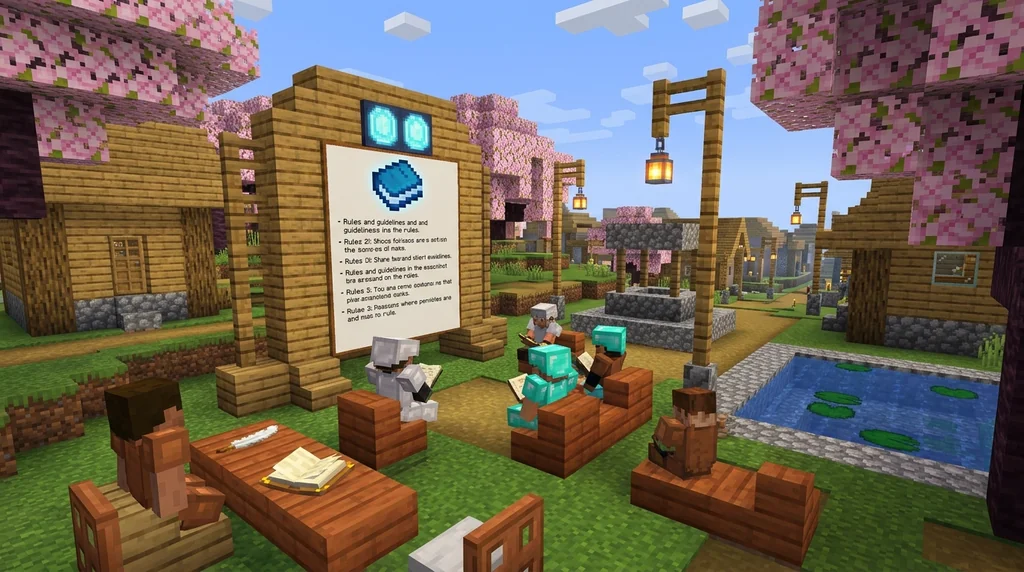 How to Write a Minecraft Server Code of Conduct in 2026 supporting Minecraft scene 1