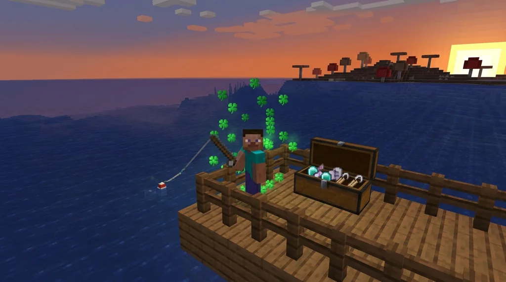 How to Get the Luck of the Sea Effect Without an Enchanted Rod in Minecraft 2026 supporting Minecraft scene 1