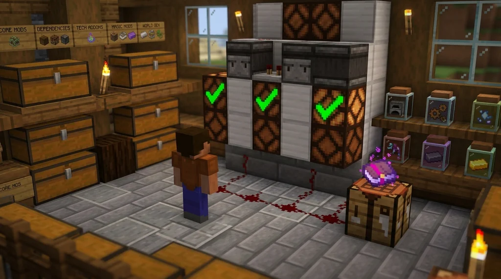 How to Manage Mod Updates and Dependencies in Minecraft 2026 supporting Minecraft scene 1