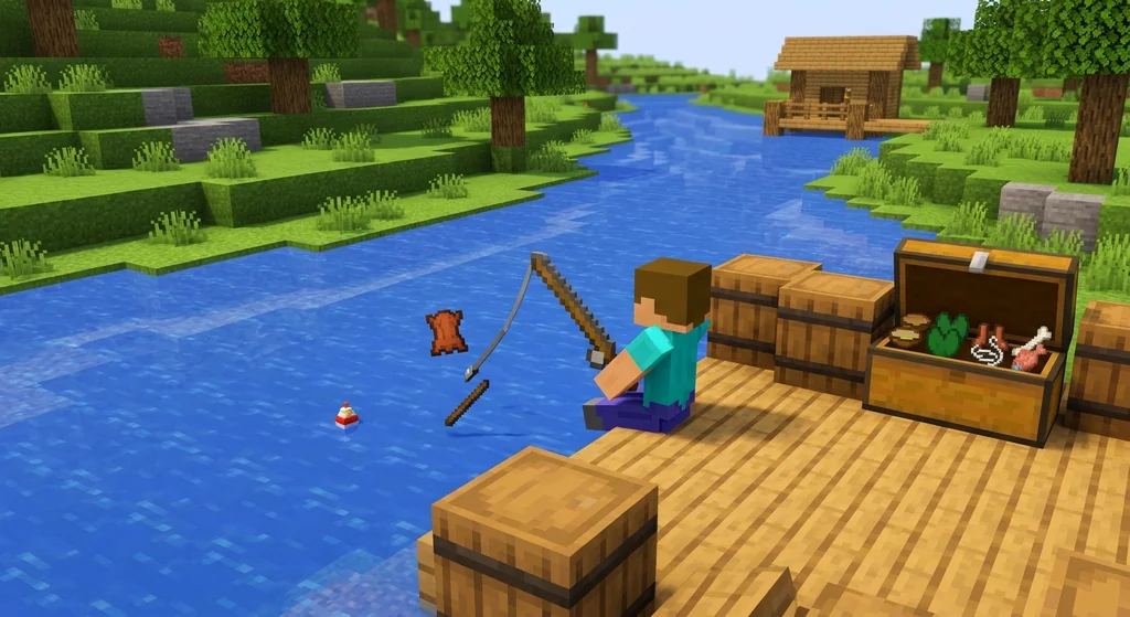 How to Fish for Junk Items in Minecraft 2026 and Why It Matters supporting Minecraft scene 1