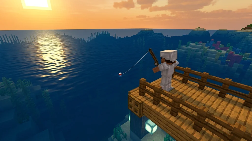 What is the Minecraft Open Water Fishing Requirement in 2026? supporting Minecraft scene 1
