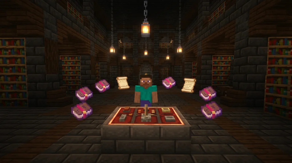 Minecraft Options Menu Quick Reference supporting Minecraft scene 1