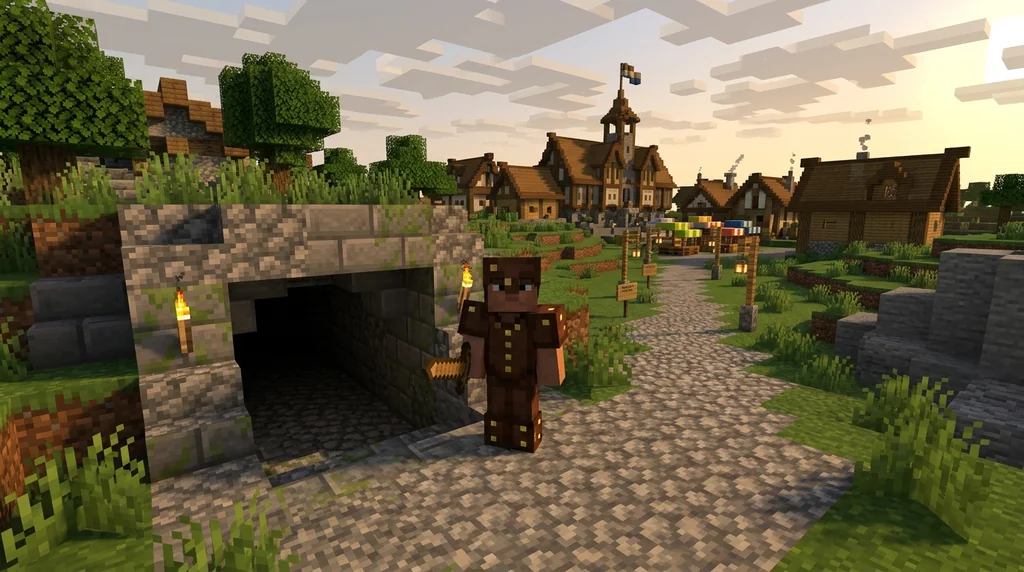 Minecraft's RPG Roots: How Early Games Shaped the Game supporting Minecraft scene 1