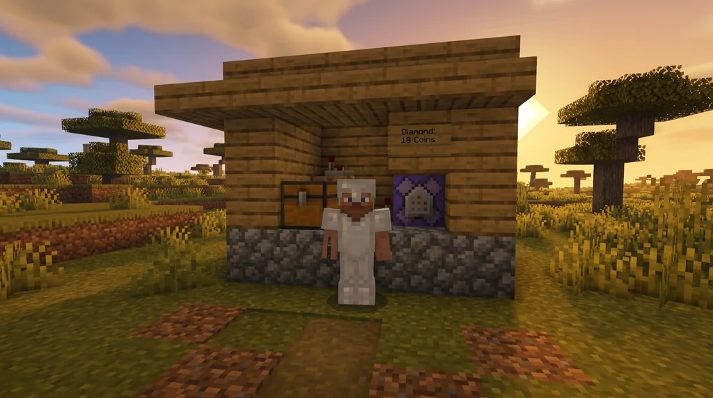 How to Build a Vanilla Minecraft Shop with Scoreboard Economy (2026) supporting Minecraft scene 1