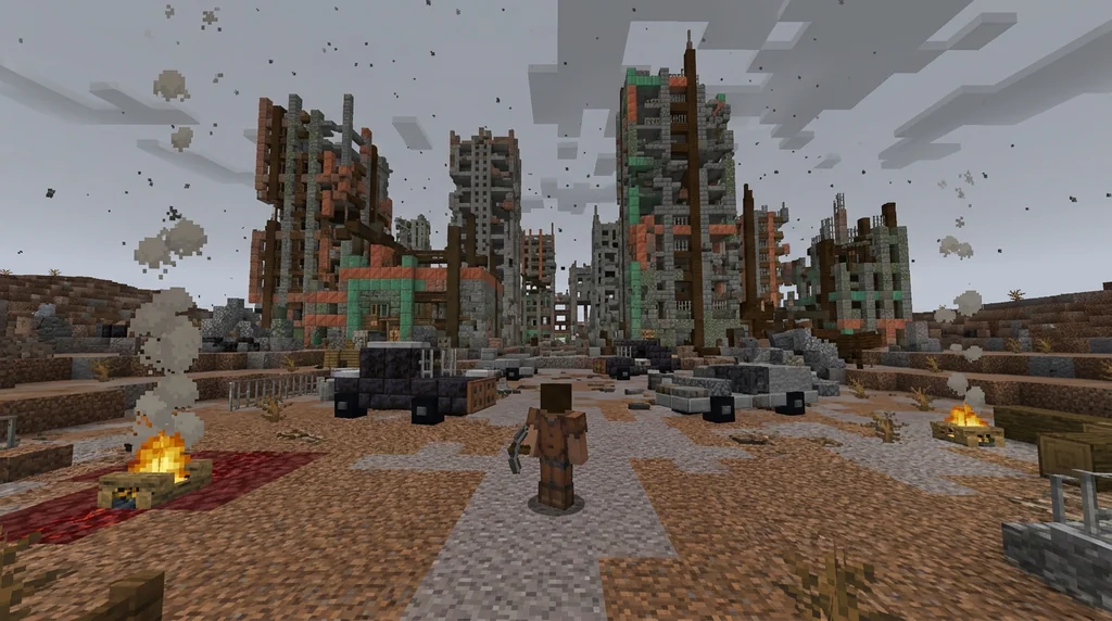 7 Best Post-Apocalyptic Block Palettes for Minecraft Wasteland Builds (2026) supporting Minecraft scene 1