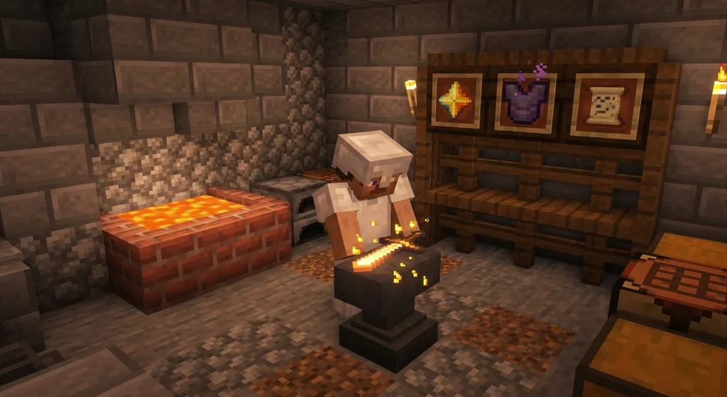 How to Repair Custom Items on Minecraft Servers in 2026 supporting Minecraft scene 1
