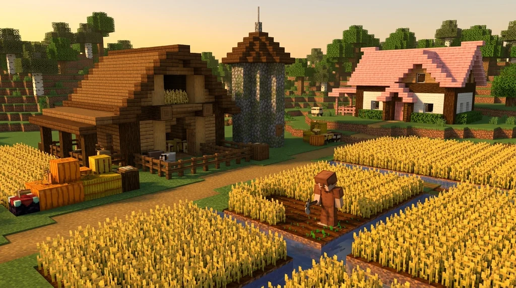 7 Best Rustic Farm Block Palettes for Minecraft (2026) supporting Minecraft scene 1