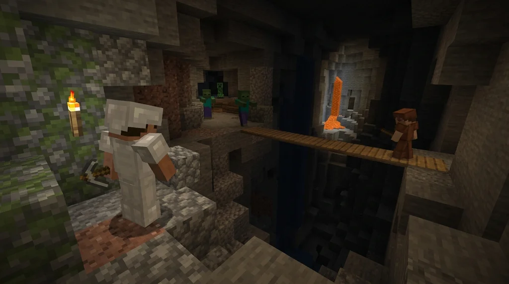 How to Know When to Retreat in Hardcore Minecraft (2026 Guide) supporting Minecraft scene 1